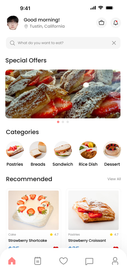 Whisk × Cream Pan App Home