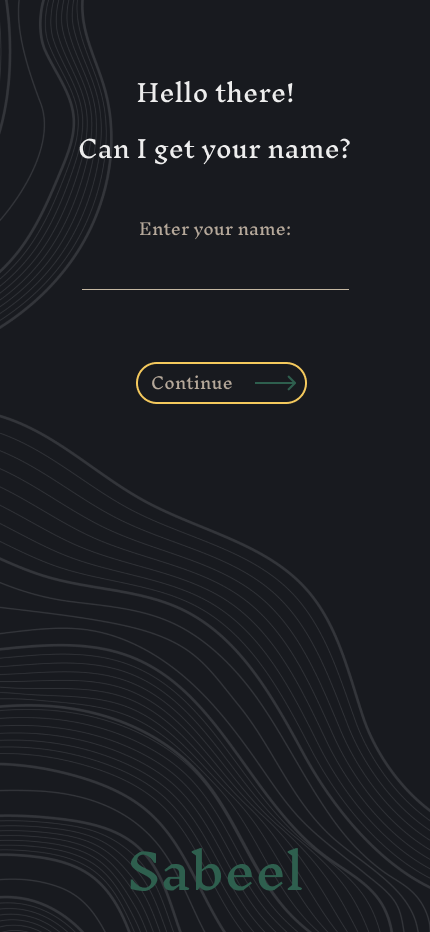 Sabeel.AI Register Page